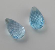 Pierres prcieuses et pierres fines de couleurs Topaze bleue